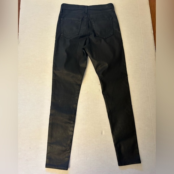 AGA Adriano Goldschmied The Mila super high rise skinny black jeans Sz-29R. Y5 - Picture 7 of 12